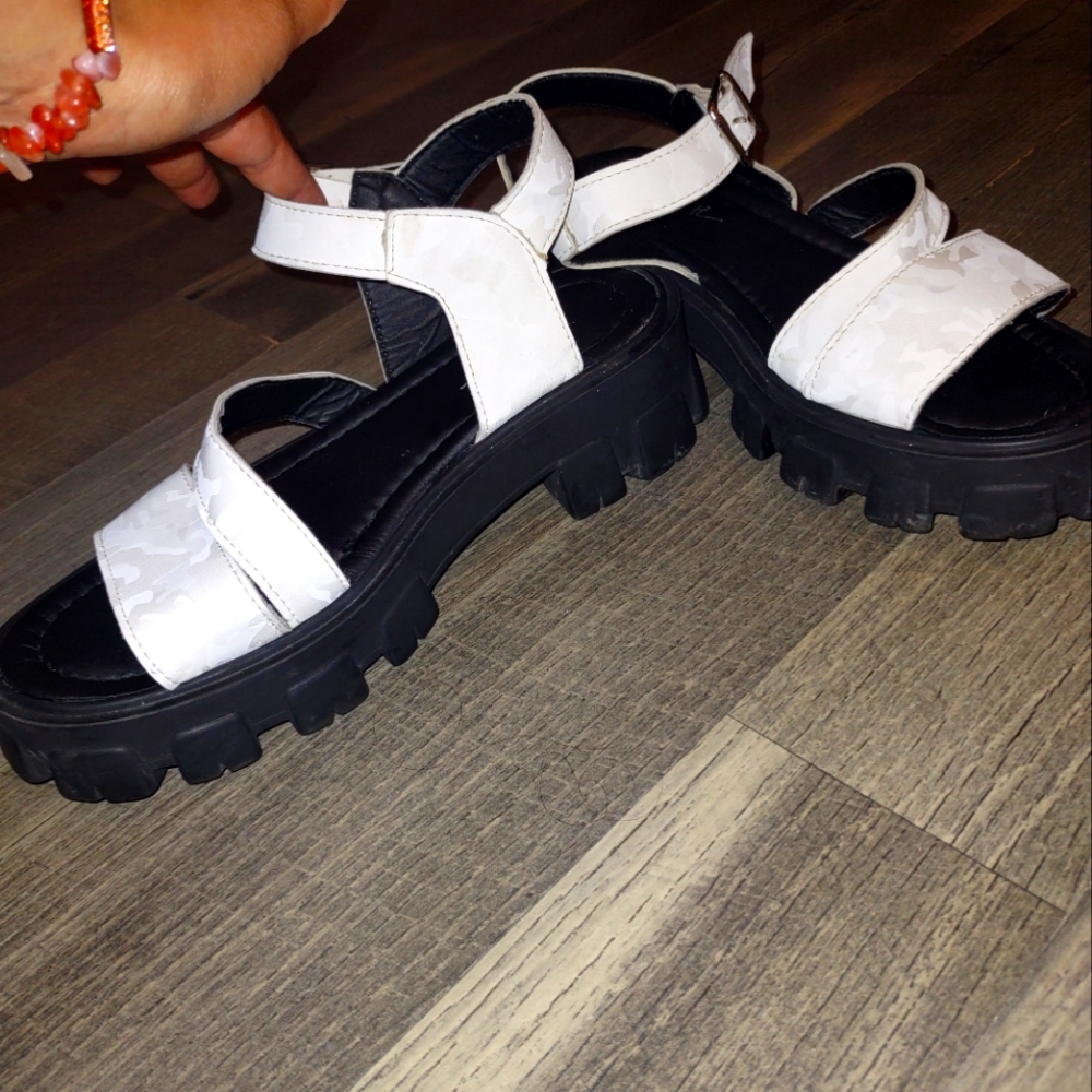 Nasty Gal cleated heeled Sandals